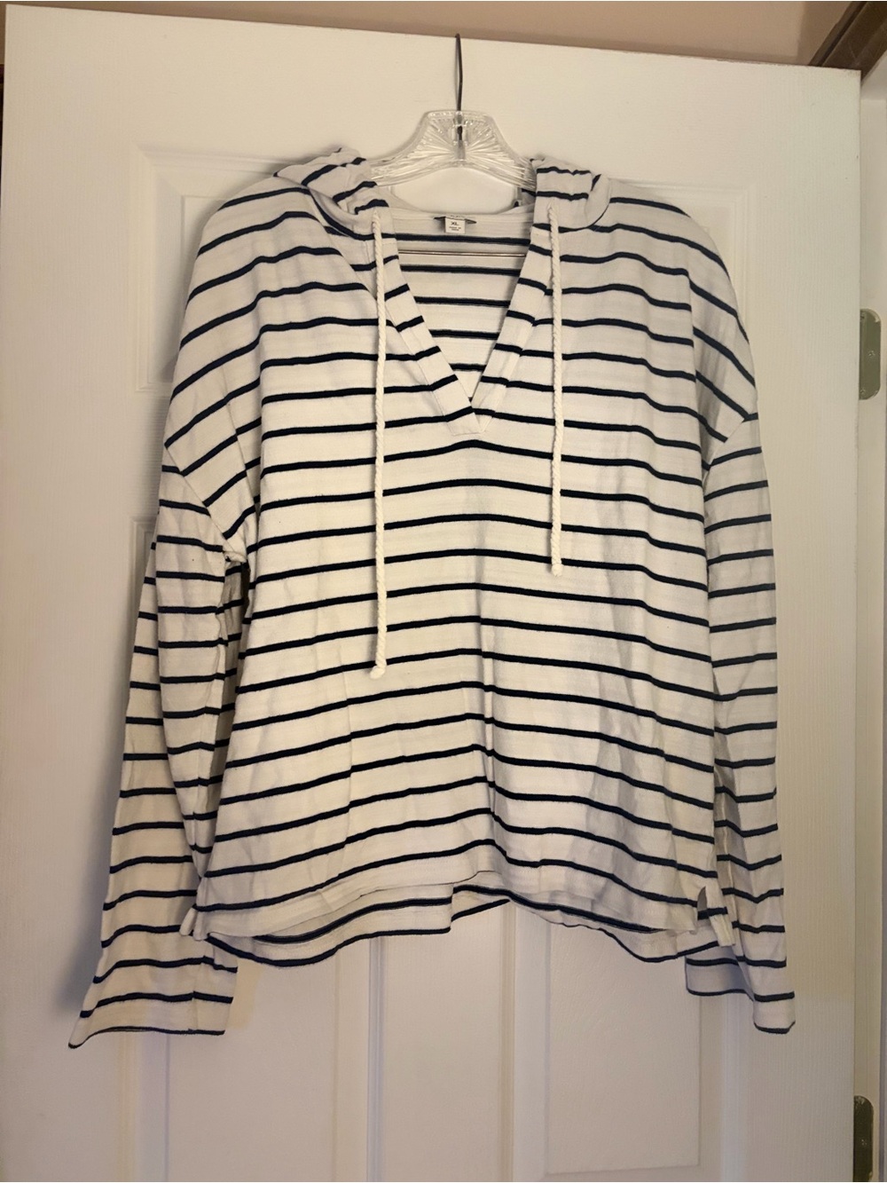 Striped short sleeve tee (likely)